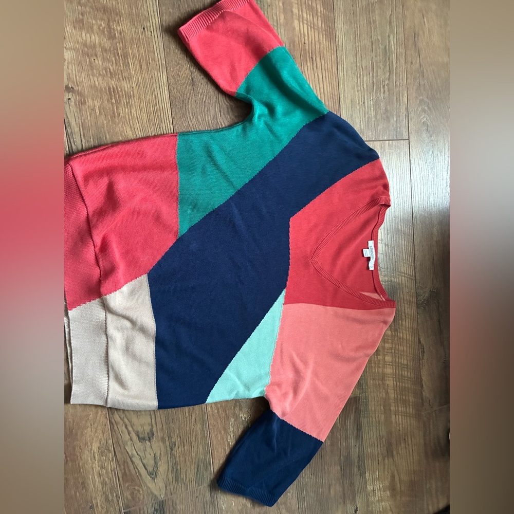 Chicos lightweight 3-4 sleeve summer sweater